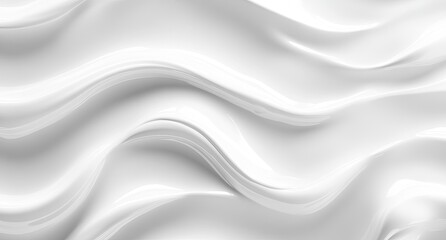 Abstract White Wavy Fabric Texture