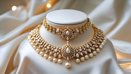 gold Wedding necklace