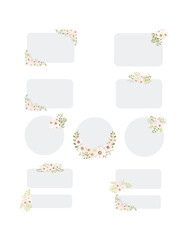 Elegant Wedding Label Set – Vintage and Modern Designs
