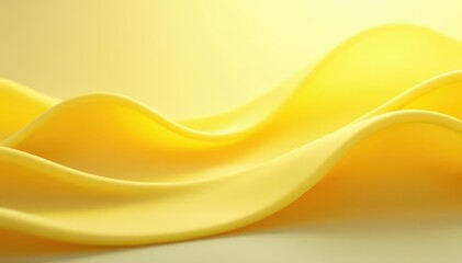 Soft, undulating yellow waves create an ethereal background , smooth, delicate