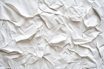 Obraz premium Crumpled White Paper Texture (9)