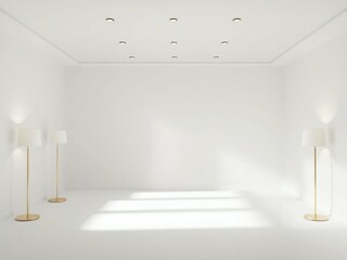 Fototapeta premium interior of a hall. room, interior, empty, wall, architecture, gallery, 3d, light, design, blank, home, exhibition, window, hall, floor, indoor, art, space, inside, frame, nobody, render, illustration