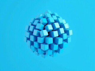 Fototapeta premium abstract blue background. design, pattern, 3d, vector, square, blue, technology, illustration, backdrop, cube, business, art, web, concept, light, decoration, digital, wallpaper, shape, arrow, icon, g