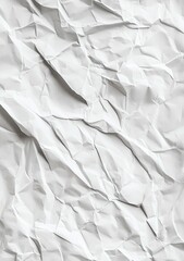 Fototapeta premium Crumpled white paper texture (3)