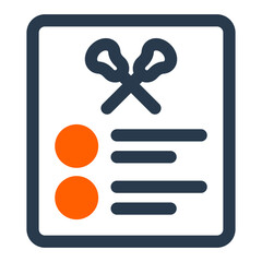 Obraz premium Lacrosse Leaderboard with Match Stats