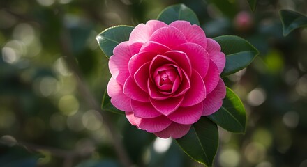 Pink Perfection in Shadow's Embrace AI Generated