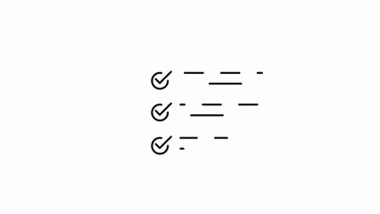 Checklist logo simple icon illustration . Flat design.ai