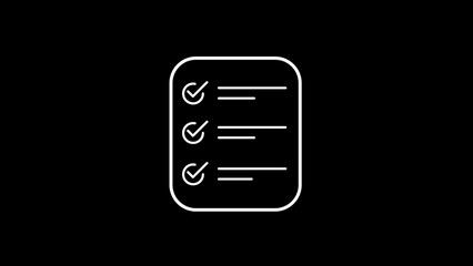 Checklist logo simple icon illustration . Flat design.ai