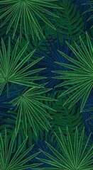 Fototapeta premium Emerald Canopy's Embrace AI Generated