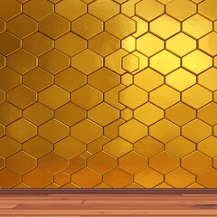 Golden Hexagon Haven AI Generated