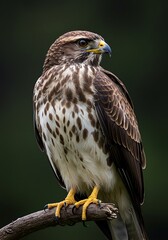 Hawk's Keen Gaze: A Wildlife Portrait AI Generated