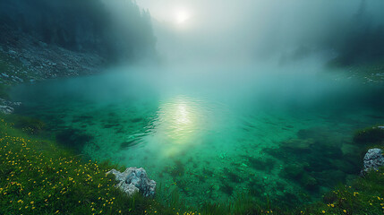 Naklejka premium emerald veil,