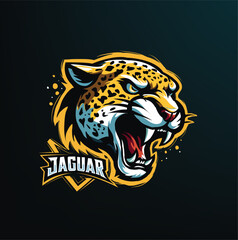 Jaguar yellow head logo