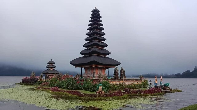 hindu temple in uluwatu bedugul bali