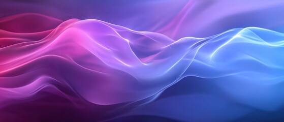 Fototapeta premium An abstract display of vibrant, flowing colors in a dynamic, undulating design.