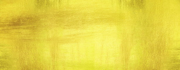 Shiny yellow leaf gold foil texture