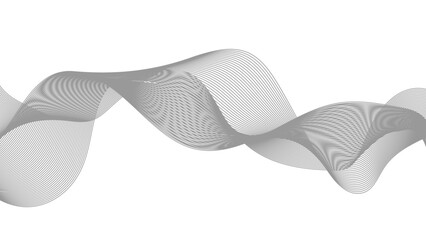 Abstract white blend digital technology flowing wave lines background. Modern glowing moving lines design. Modern white moving lines design element.
