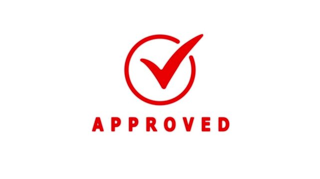 Approved Rubber Stamp, Approved Icon, Seal Of Approval, Tested And Verified Badge With Check Mark, Accepted Sign