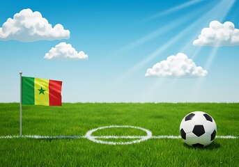 Obraz premium Sunlit Field of Dreams AI Generated
