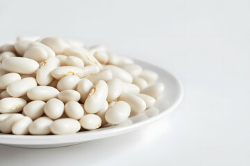 Simple Elegance of White Beans Showcasing Texture and Versatility