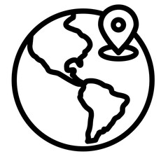 location Line Icon