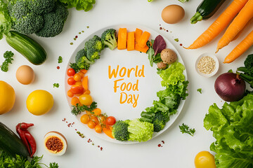 Colorful Assortment of Healthy Food for World Food Day