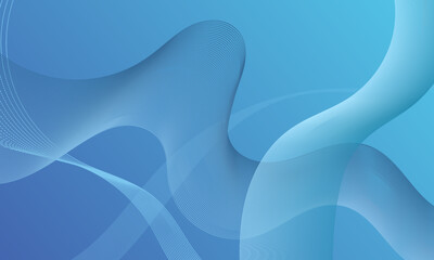 abstract blue smooth lines wave curves soft gradient background