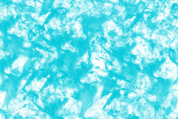Turquoise Smoke Effect Isolated on Transparent Background