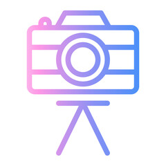 photographer Line Gradient Icon
