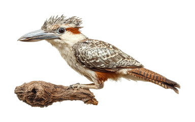 Obraz premium Kookaburra for Bird and Nature Decor - Isolated on White Background