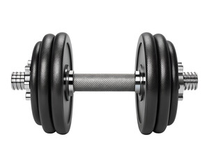 Naklejka premium Adjustable dumbbell isolated on transparent background
