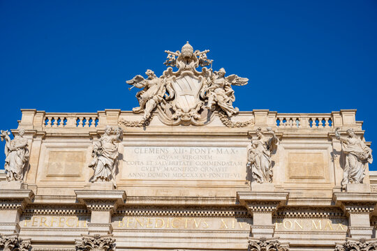 The Trevi Fountain is an 18th-century fountain in the Trevi district in Rome, Italy, designed by Italian architect Nicola Salvi and completed by Giuseppe Pannini in 1762 and several others