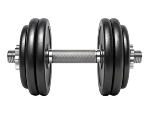 Naklejka premium Adjustable dumbbell isolated on transparent background