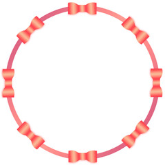 빨간 리본 테두리