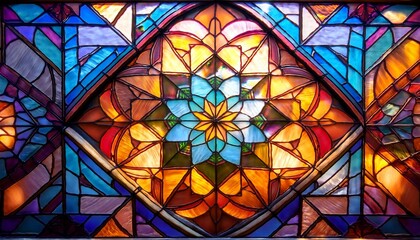 Kaleidoscope Light Through Glass