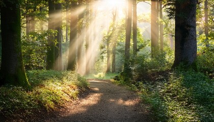 Fototapeta premium Enchanted Trail Whispering Woods