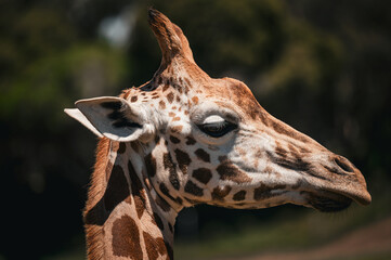 portrait of a giraffe