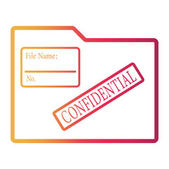 files Line Gradient Icon