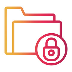 files Line Gradient Icon