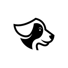Pet logo design template isolated in white background