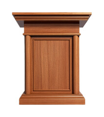 Lectern for Christian Worship and Readings - Isolated on White Background