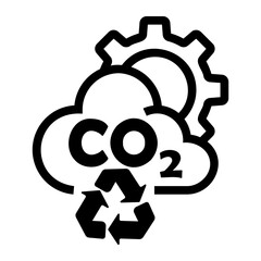 carbon capture Line Icon