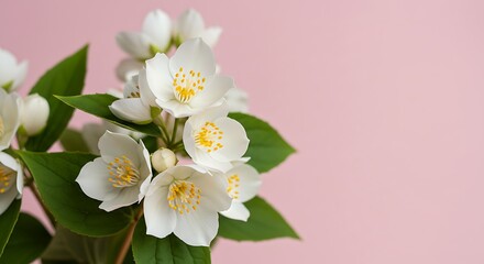 Obraz premium Pink Hues, Jasmine Dreams AI Generated