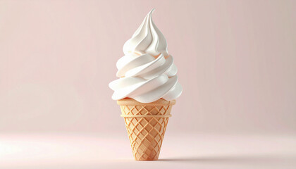 今にも溶けそうなソフトクリームのイメージ