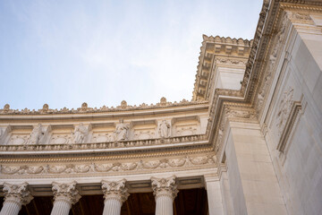 Obraz premium The Victor Emmanuel II National Monument, also known as the Vittoriano or for synecdoche Altare della Patria, is a large national monument built between 1885 and 1935 to honour Victor Emmanuel II, the