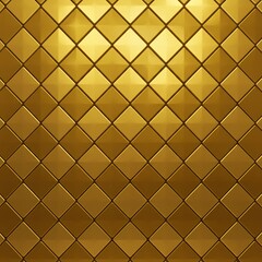 Fototapeta premium Golden Grid Radiance AI Generated