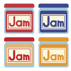 いろいろなジャムのイラスト