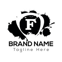 A World War II concept for a company logo could use a strong vector icon as a business symbol in its marketing design with F logo design