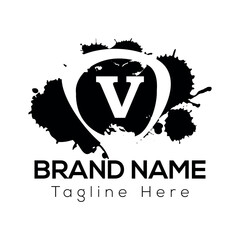 A World War II concept for a company logo could use a strong vector icon as a business symbol in its marketing design with V logo design