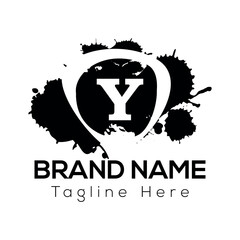 A World War II concept for a company logo could use a strong vector icon as a business symbol in its marketing design with Y logo design